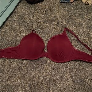 Pink Victoria secret Women's Burgundy Bra